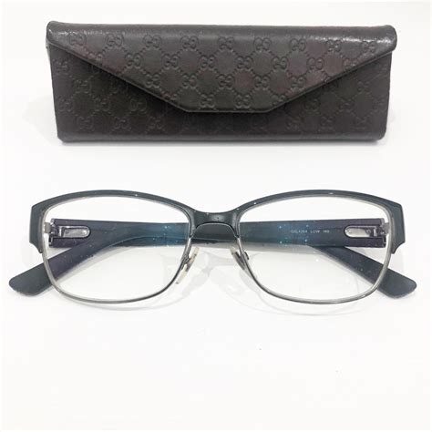 blue frame gucci glasses red stripe|authentic Gucci eyeglass frames.